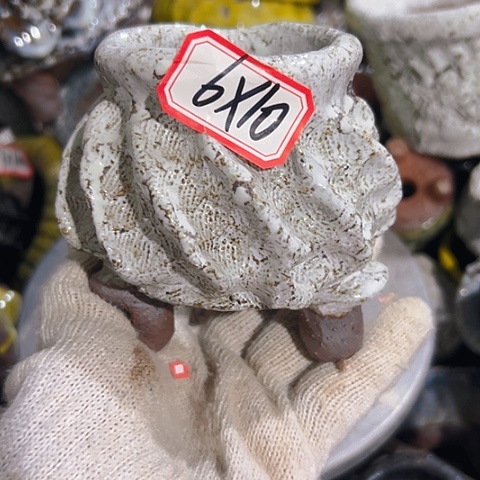 粗陶花盆手工花盆