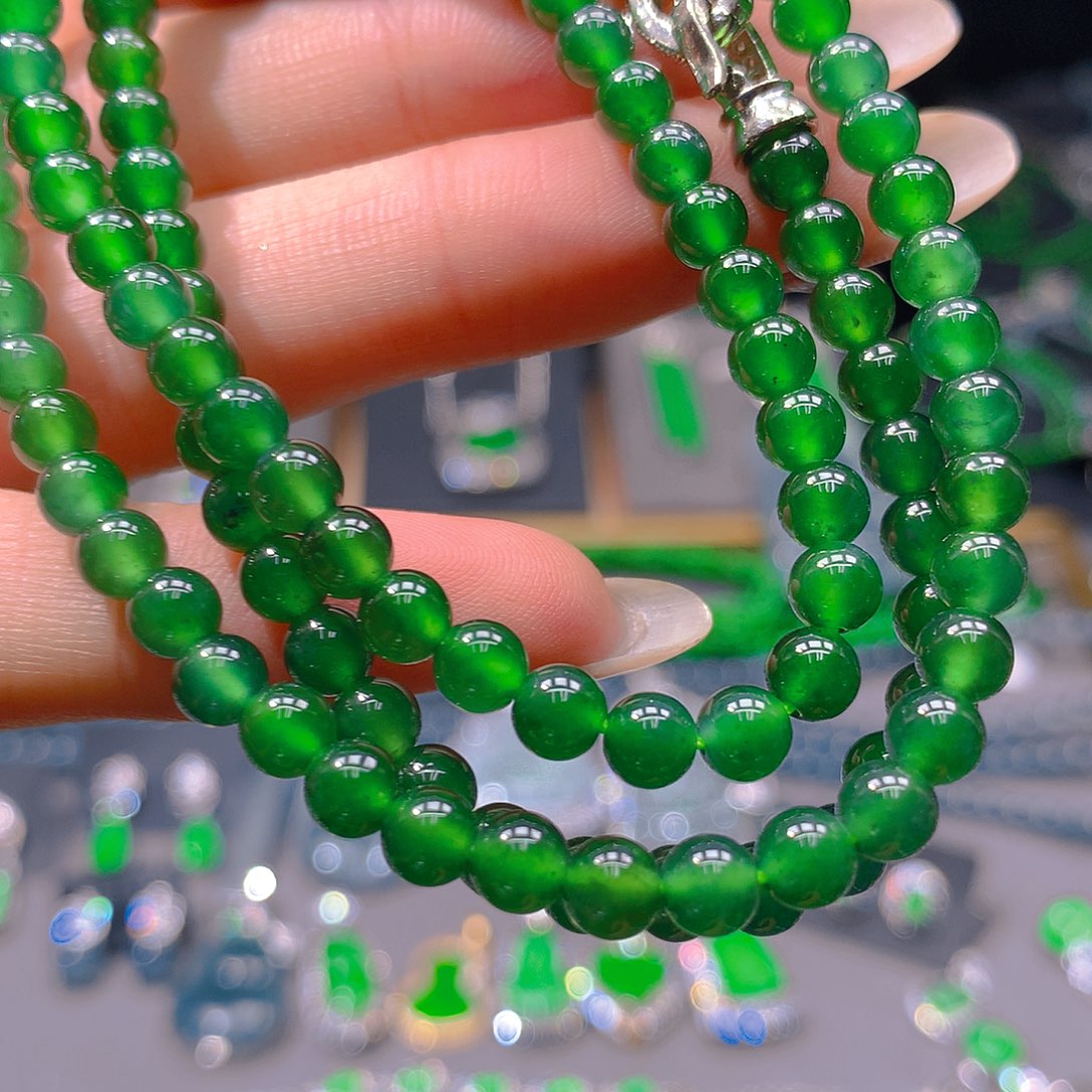 翡翠未镶嵌耳饰天然翡翠