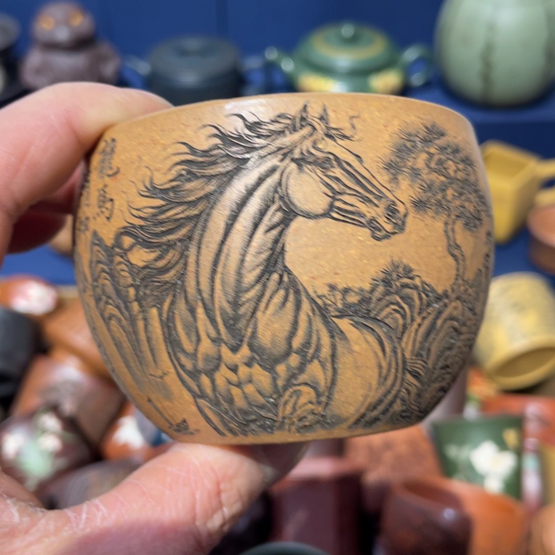 原矿紫砂手工主人杯