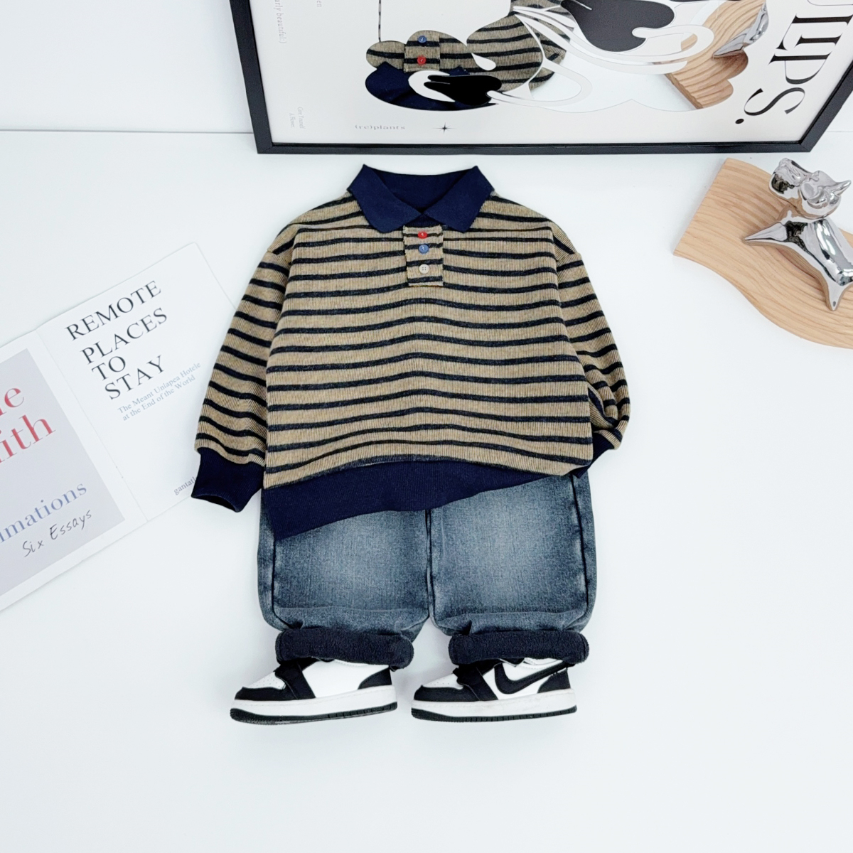 儿童卫衣加绒款长袖2025新款秋冬装男童潮 HZ251143 悠悠童话童装