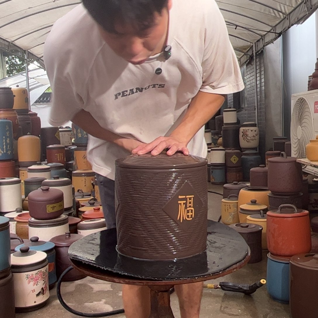 紫砂茶叶罐8 饼茶叶罐