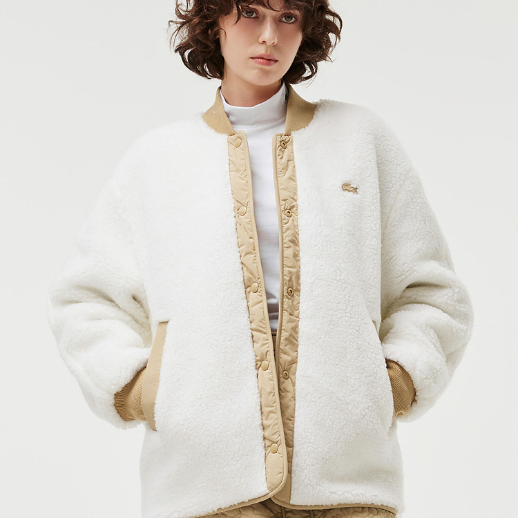 LACOSTE法国鳄鱼女装24冬季双面可穿保暖舒适棉服外套|BF0651-