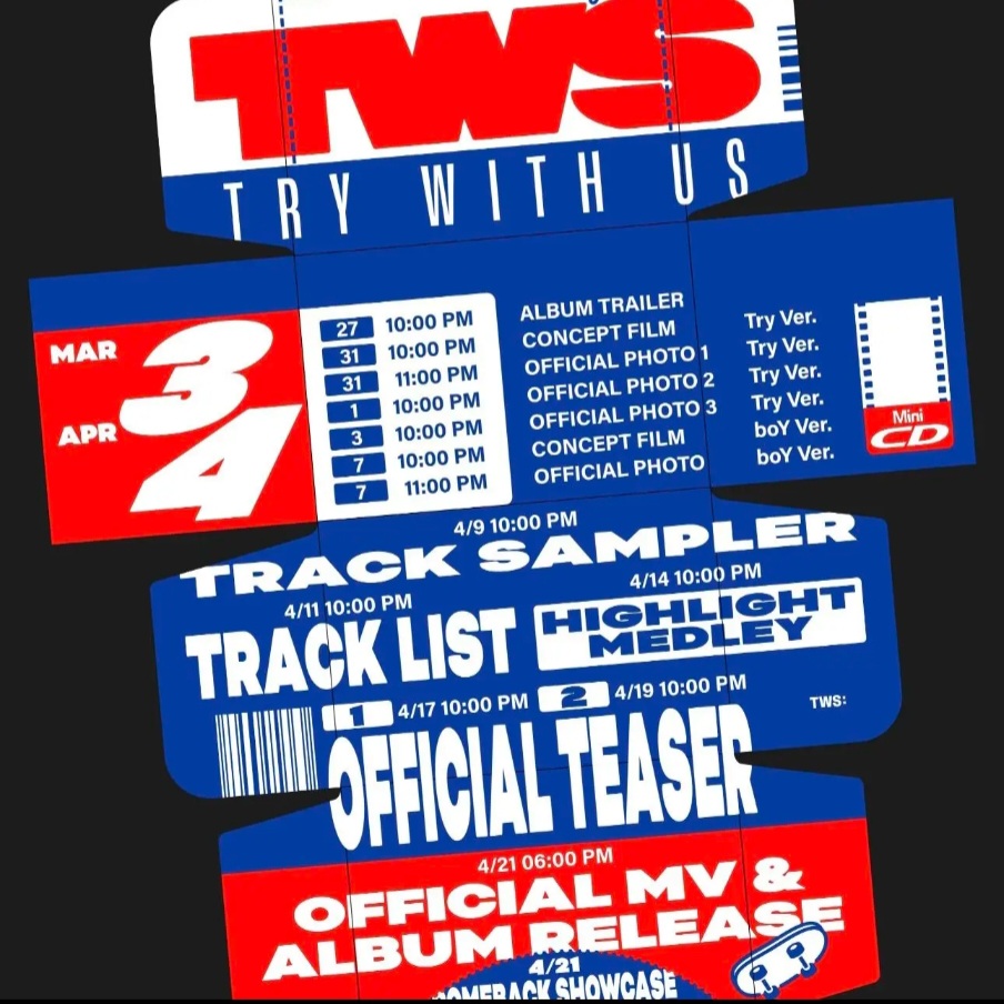 国现TWS 3rd Mini Album 'TRY WITH US' 专辑画册
