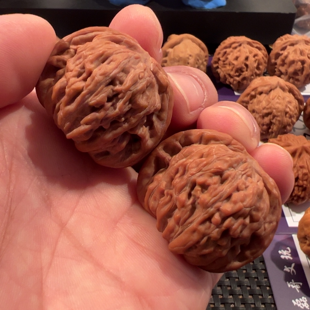 鱼***号文玩核桃把件汉高楼35