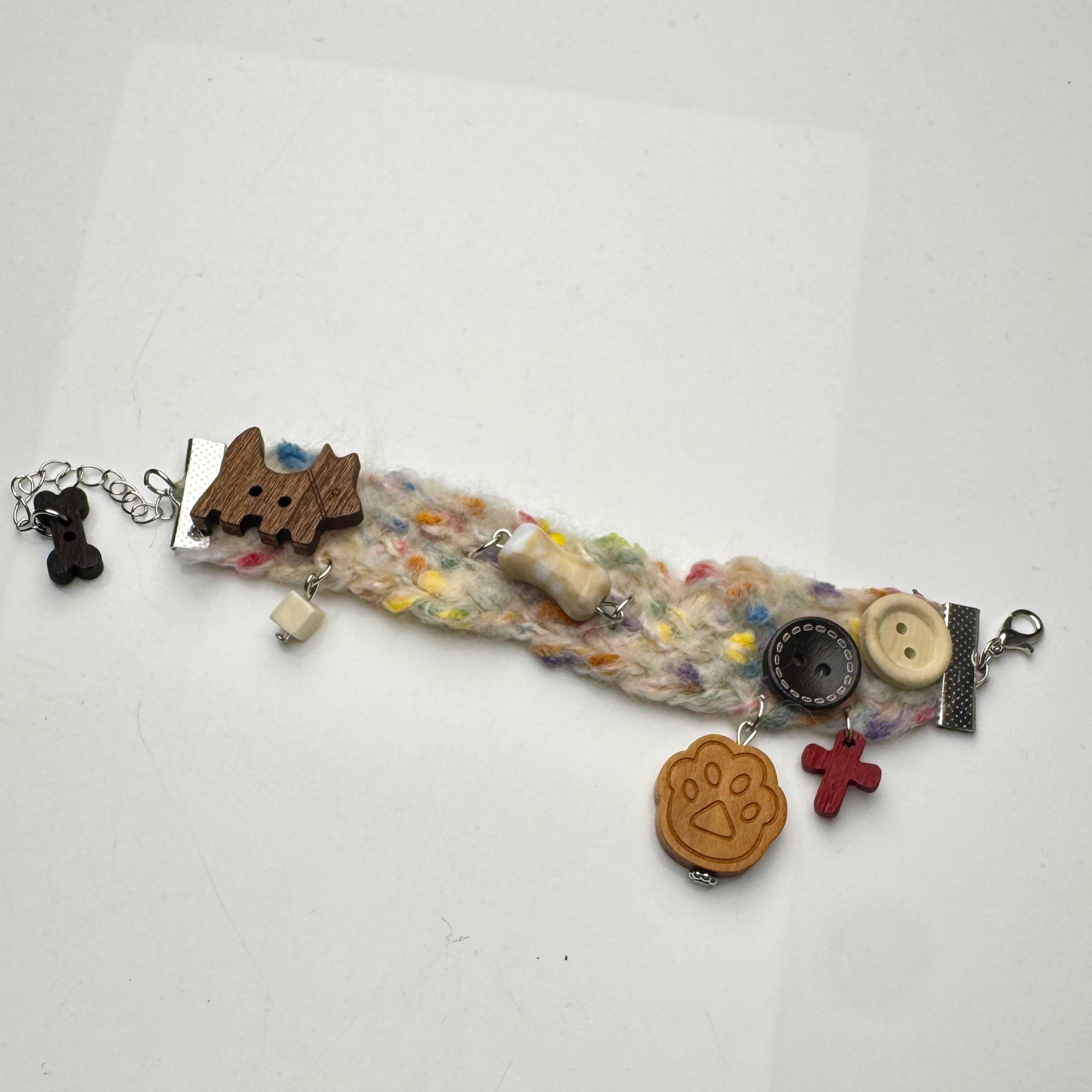 非金属布艺手链 ZBG0782编织卡通可爱手串（多样性发其一）