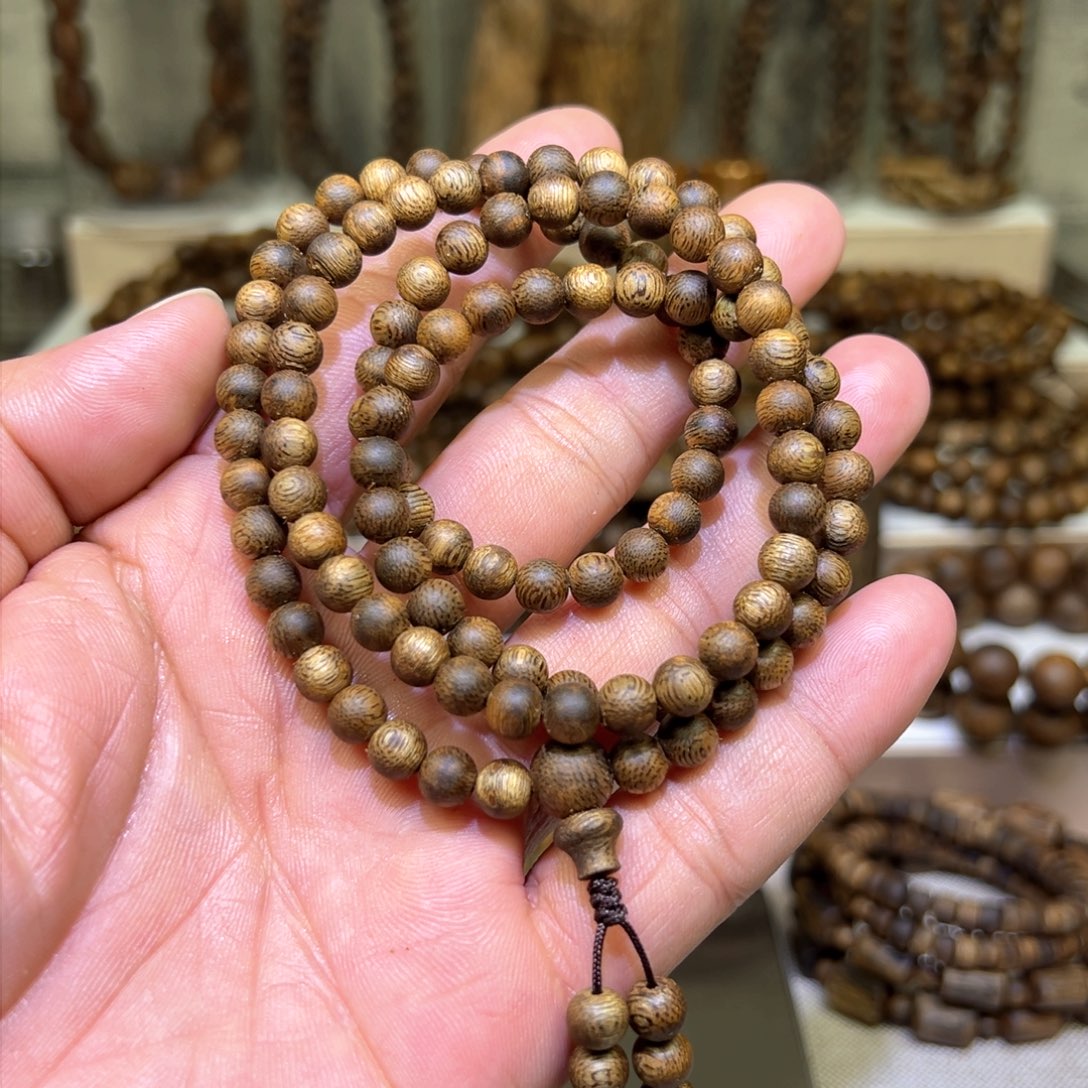 沉香沉香碎屑奇楠沉香6mm圆珠多样12g+多样发其一