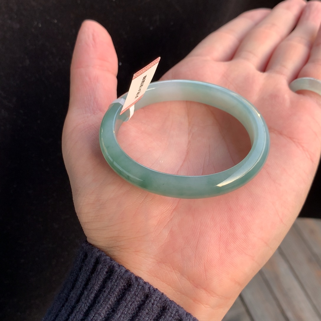 翡翠未镶嵌手镯27号54.5贵妃