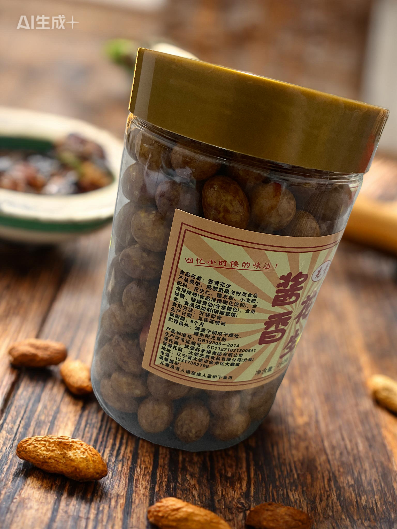 大连先贵酥脆香脆酱香花生米罐装260克香脆豆解馋豆怀旧小零食