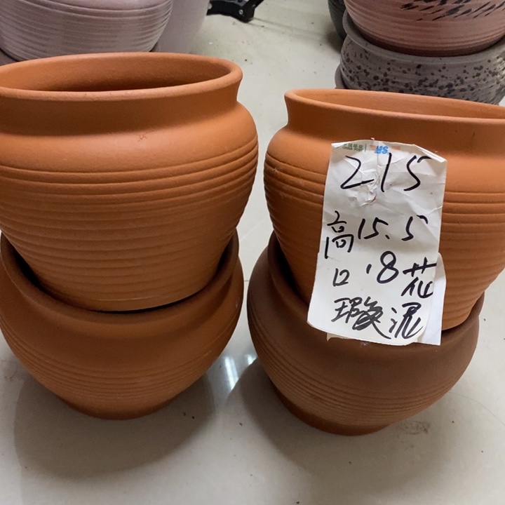 粗陶红陶绿植花盆215