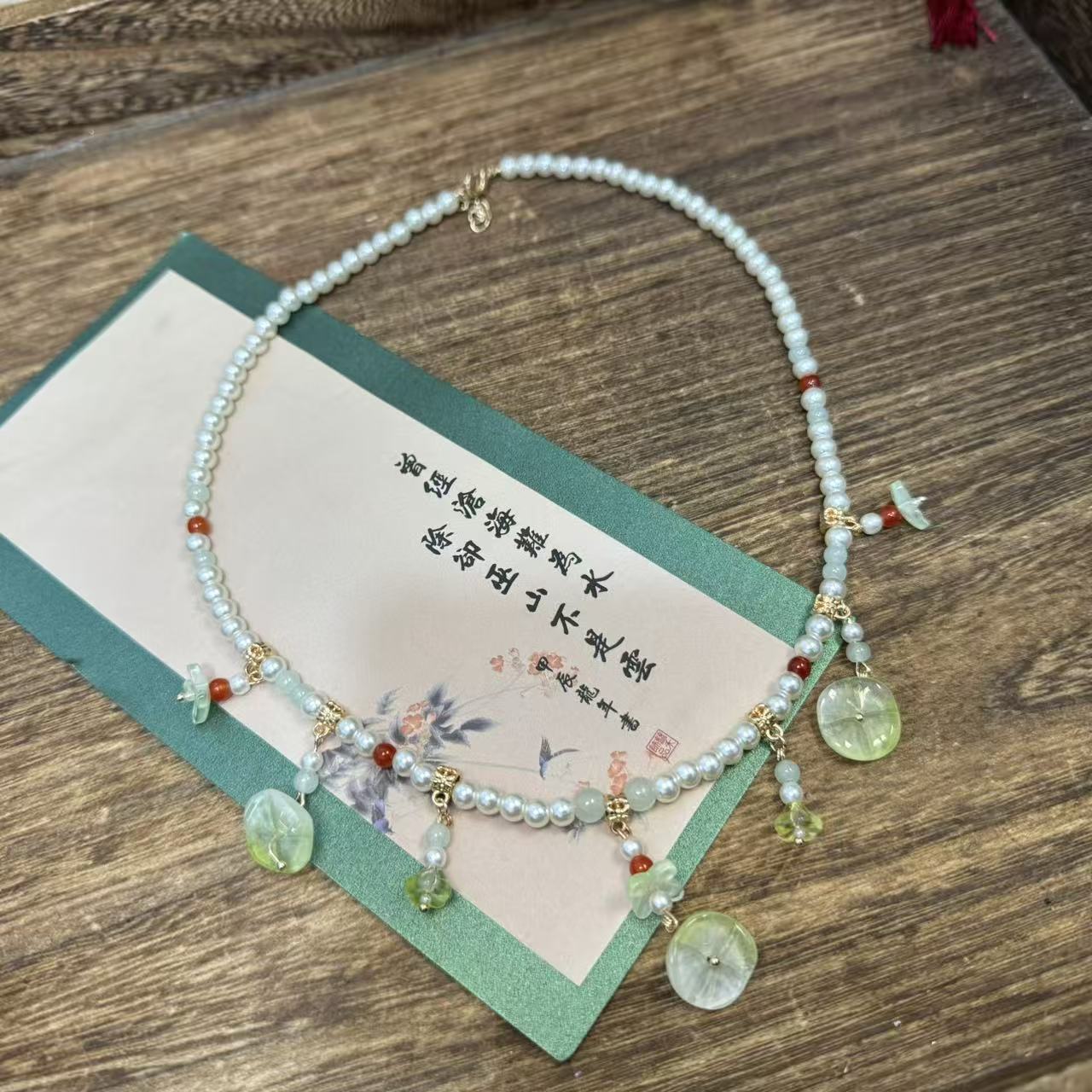 荷叶莲蓬璎珞。前尘梦古风汉服配饰