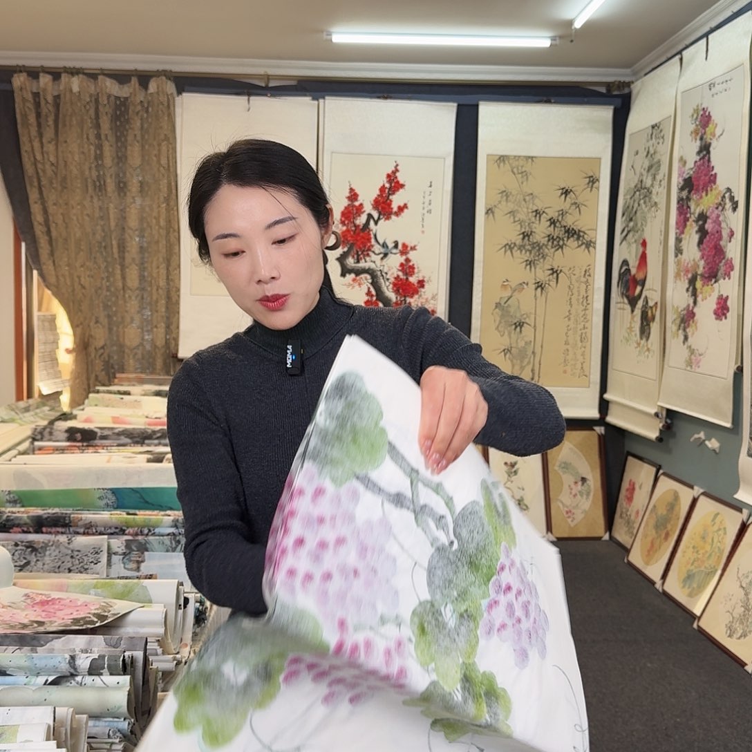 纯手绘国画作品好看