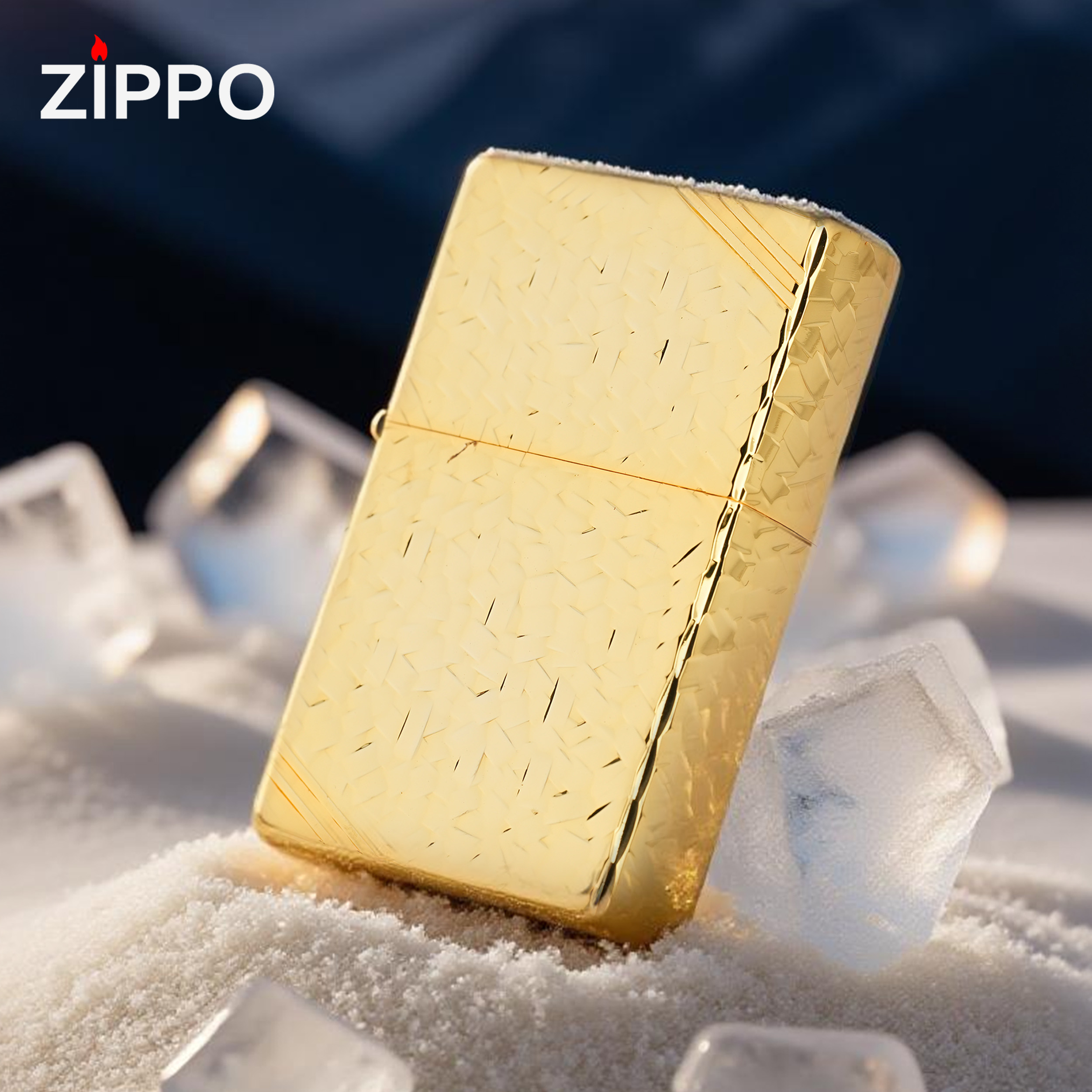 ZIPPO/之宝打火机镀金1937碎碎冰原装正品复古经典煤机直播间专属