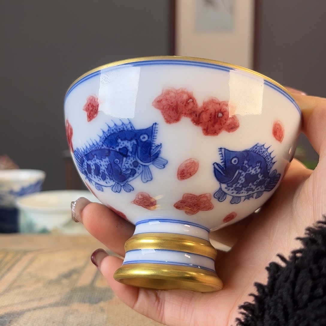 杯景德镇陶瓷茶杯多人