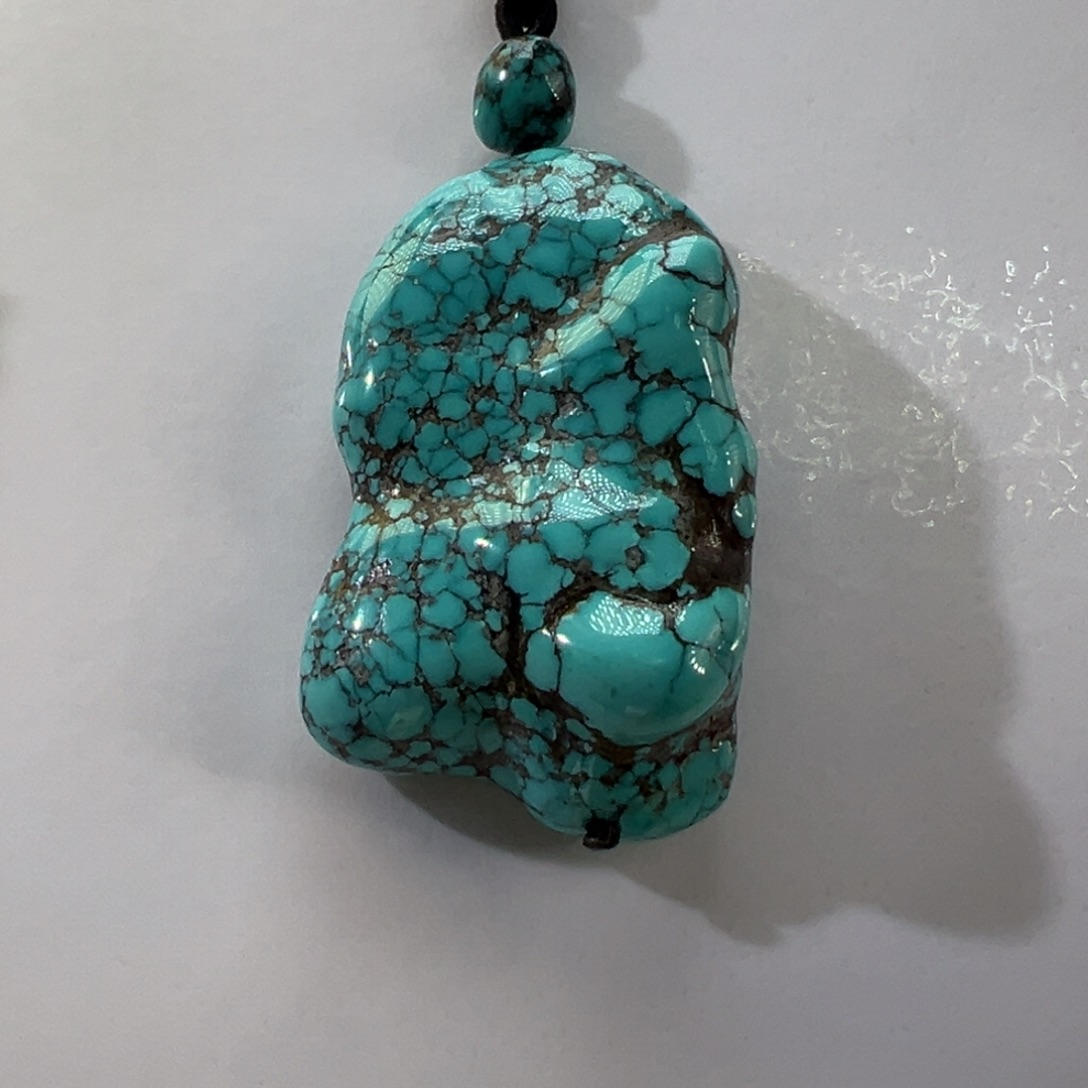 绿松石未镶嵌挂件