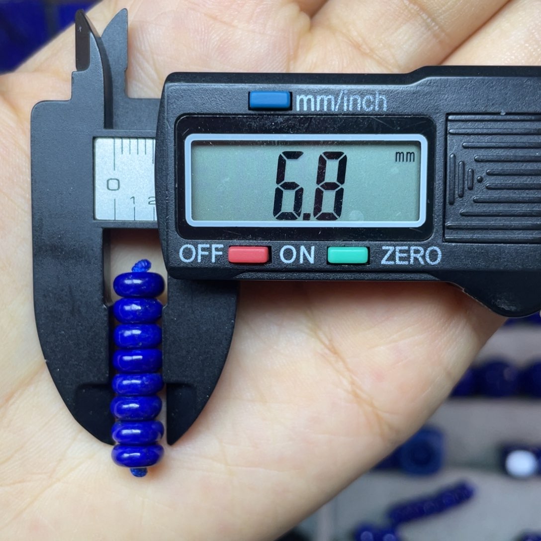 青金石未镶嵌6mm隔片配饰