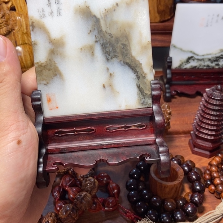 檀香紫檀（小叶紫檀）砚屏