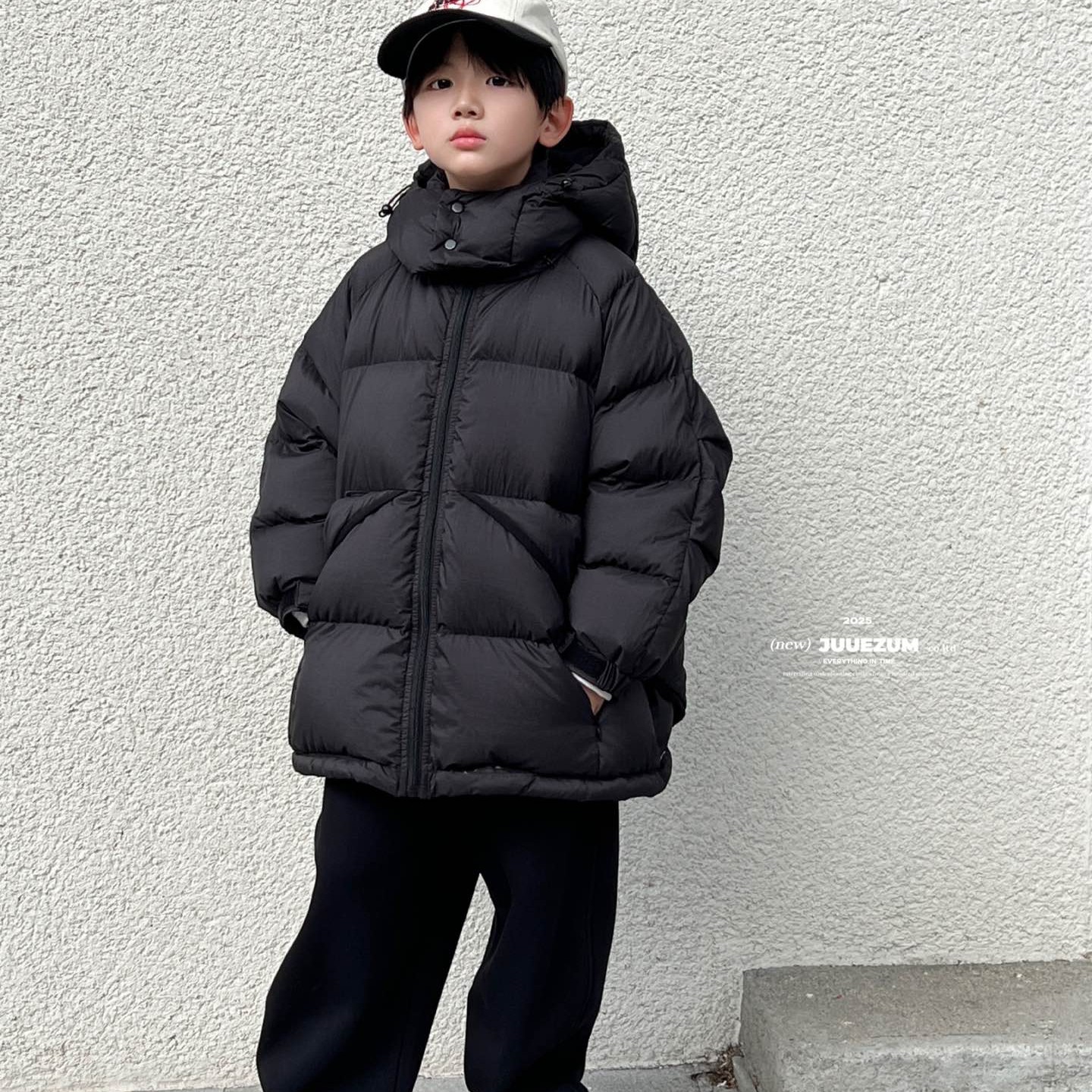 长款时尚保暖短款加厚鸭绒厚款中长款连帽秋冬