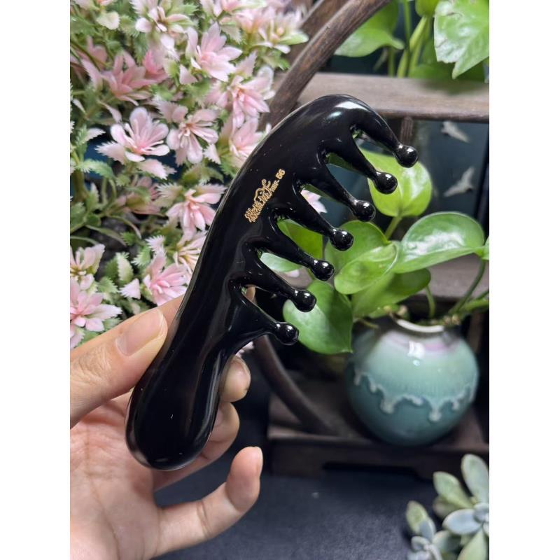 板娘专享  白水牛角黑金刚光背手柄元灸 整角-612