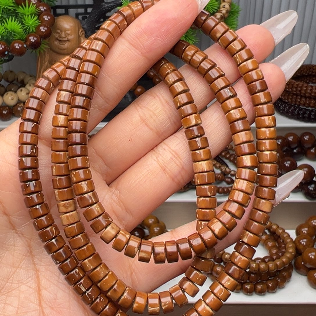 手串紫金鼠卡6*3.5实心花皮药片脖挂