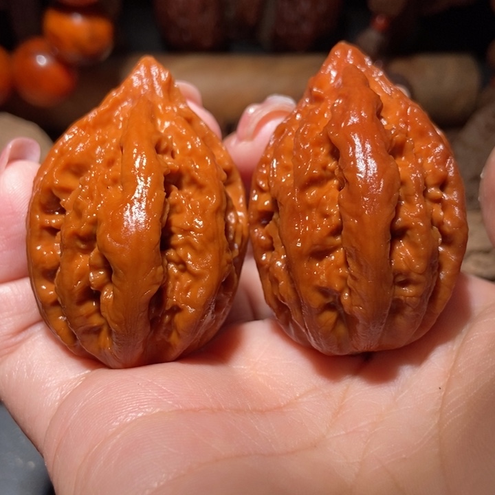 把件文玩核桃东北楸子小雪53