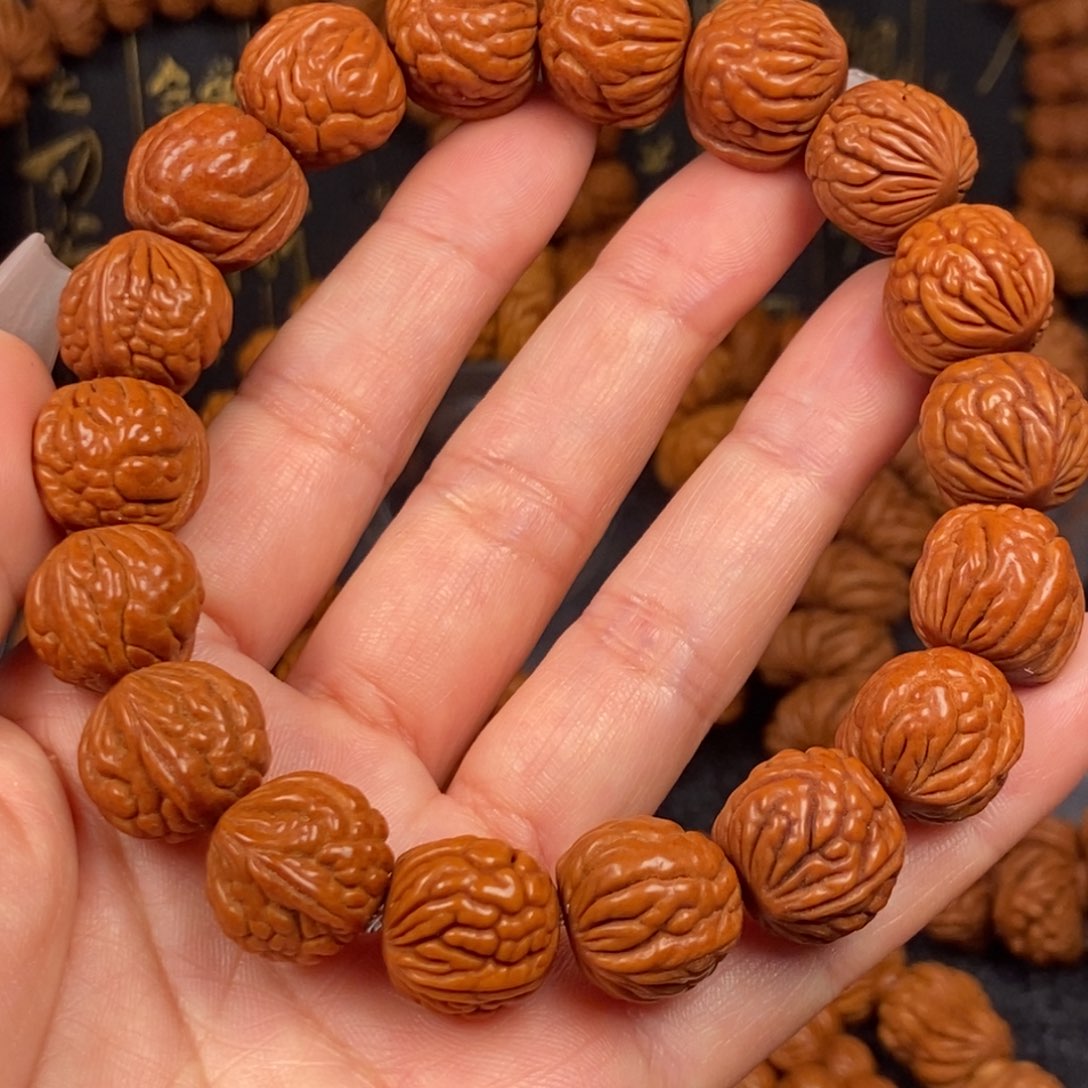 桃核手串3号野生红魔