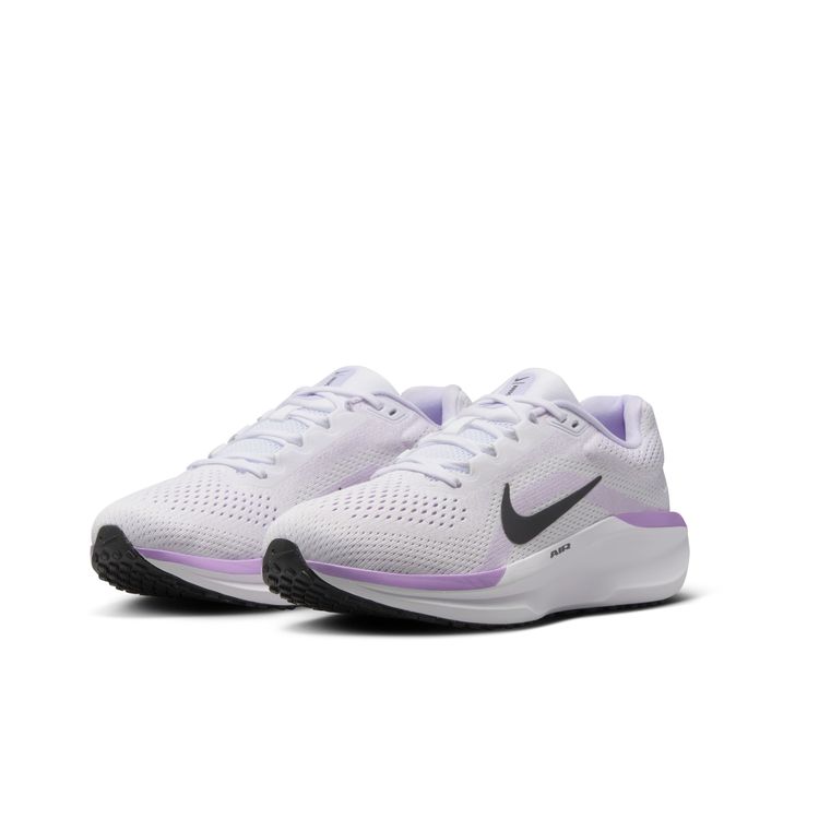 NIKE/耐克WINFLO 11女款白紫色舒适透气运动系列跑步鞋FJ9510-106