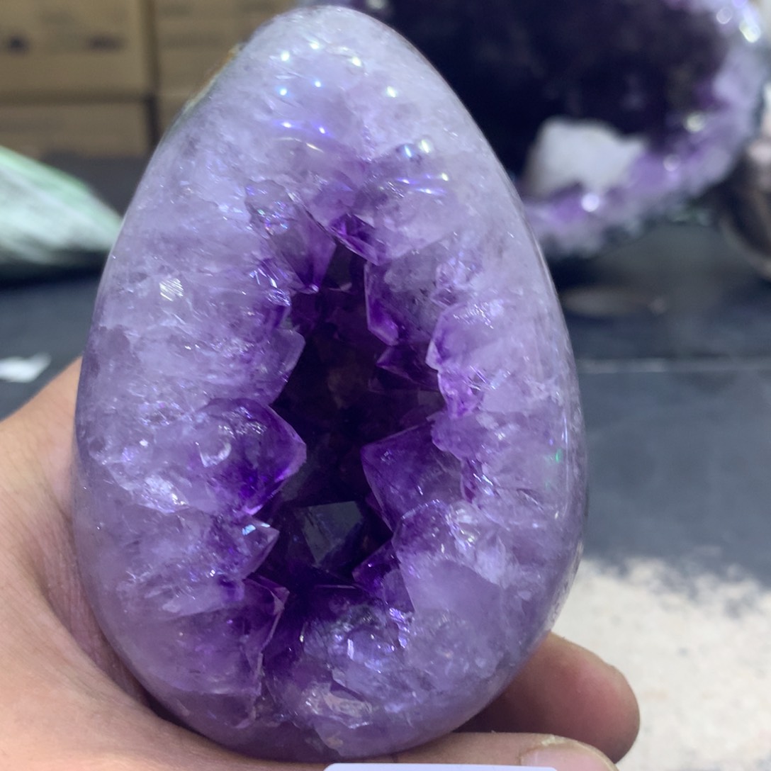 水晶摆件未镶嵌紫晶846