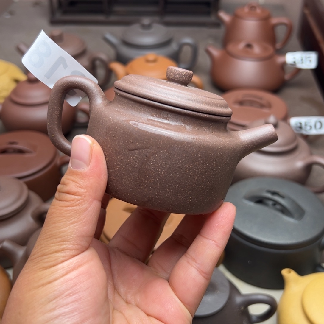 紫砂茶壶紫泥半手工150cc左右不挑