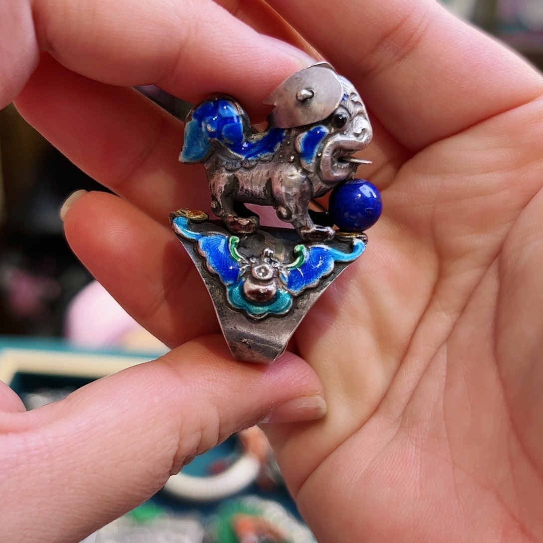 青金石戒指/指环未镶嵌古风