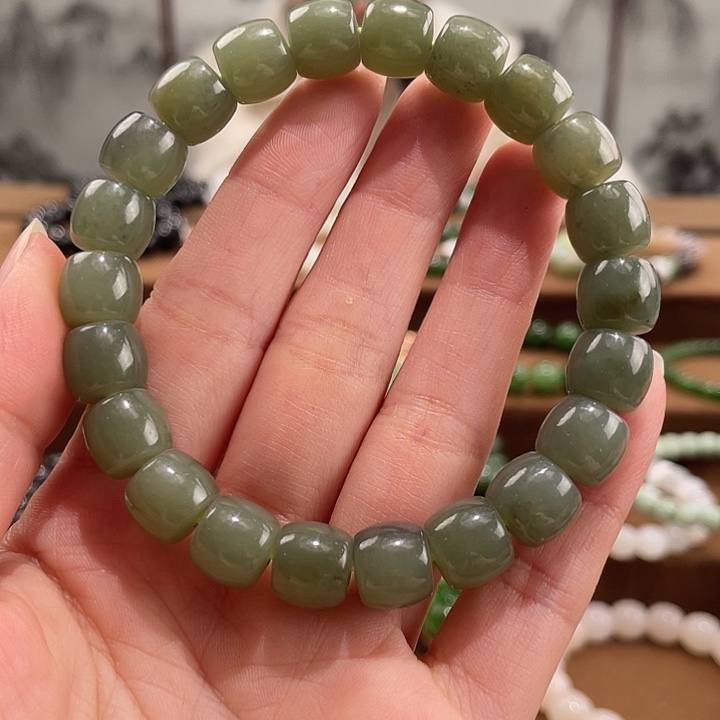 和田玉未镶嵌手链