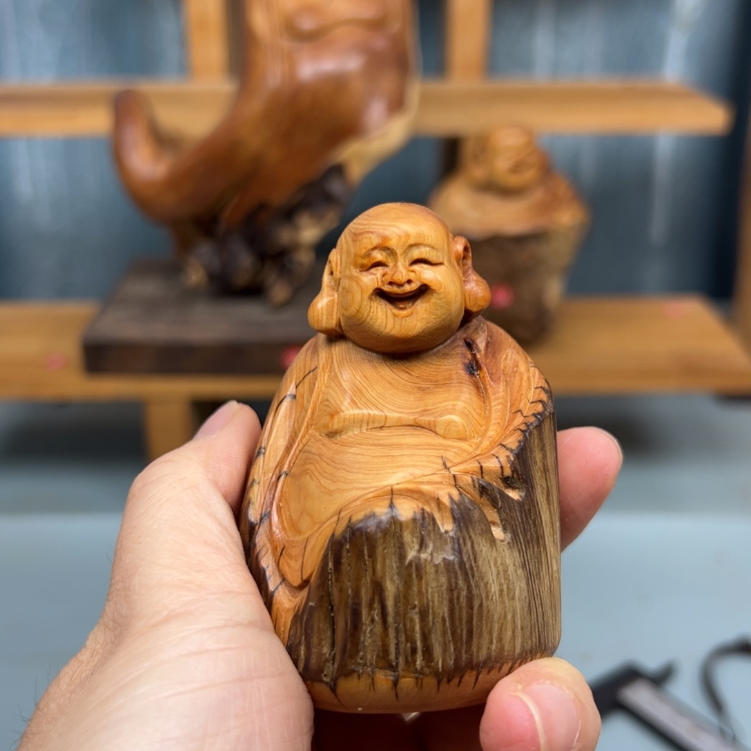 柏木崖柏木摆件手把件17