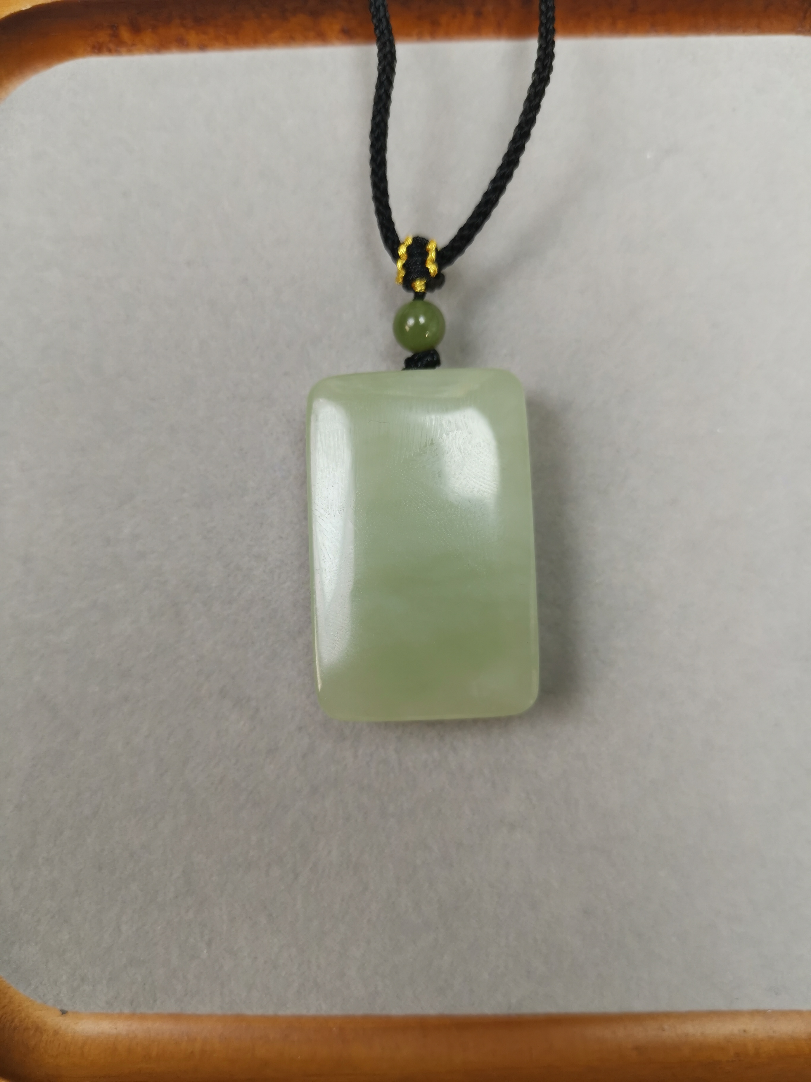 平安无事牌和田玉吊坠男女通用手工雕刻饰品礼物