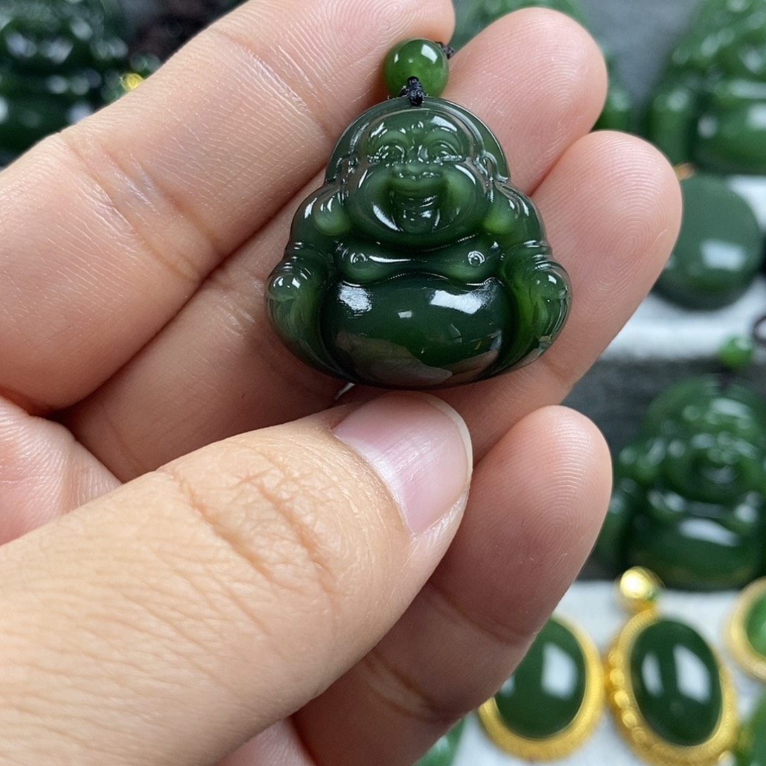 和田玉（碧玉）未镶嵌颈饰25