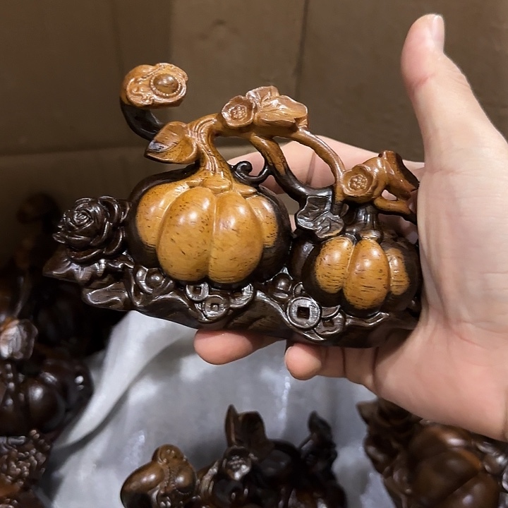 木黑檀木15双色如意南瓜一个