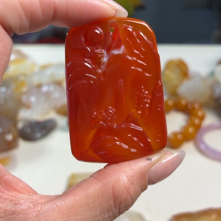 玛瑙/玉髓未镶嵌吊坠(不含链)
