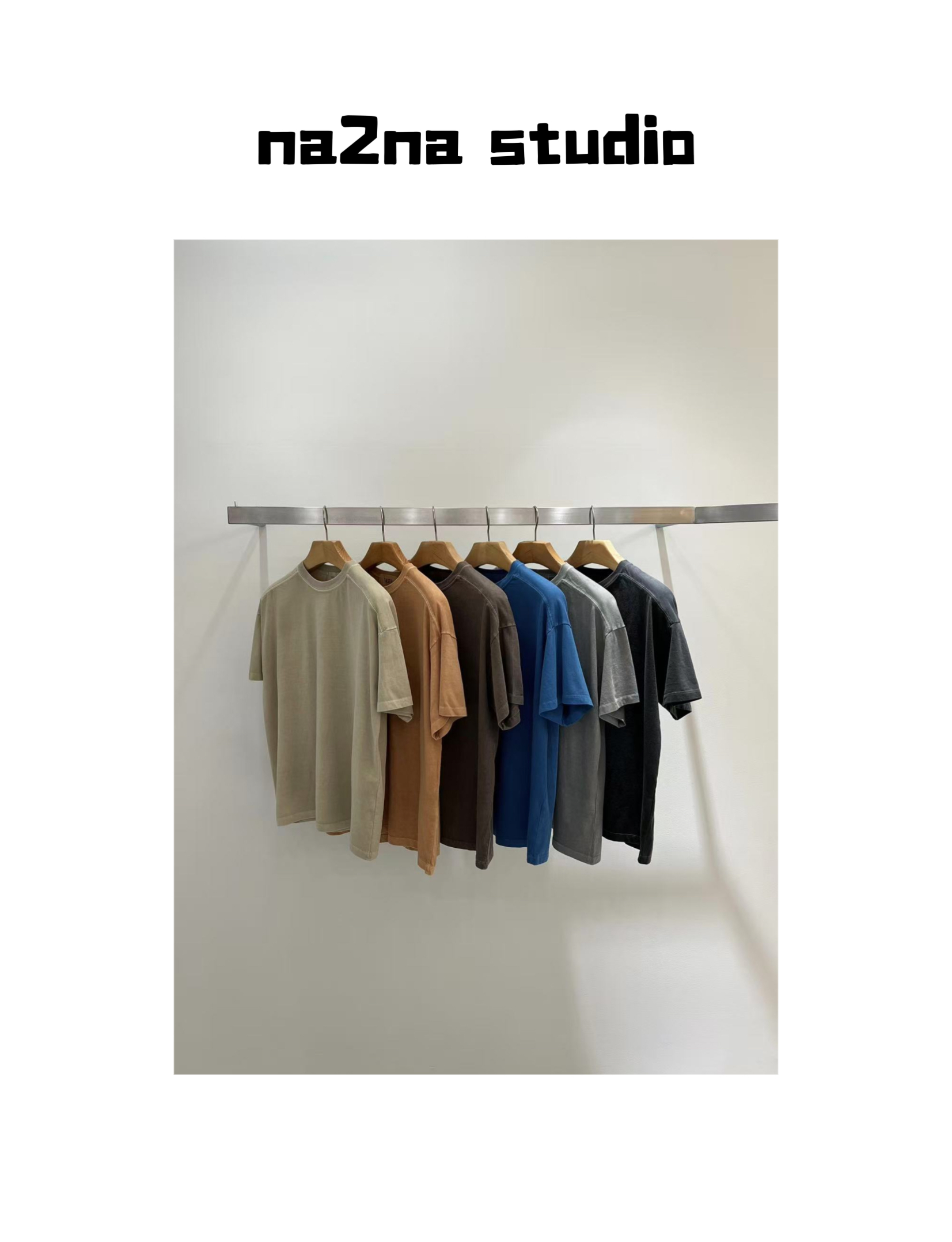 na2na 东大门 克莱因蓝 做旧显白t（No退换）