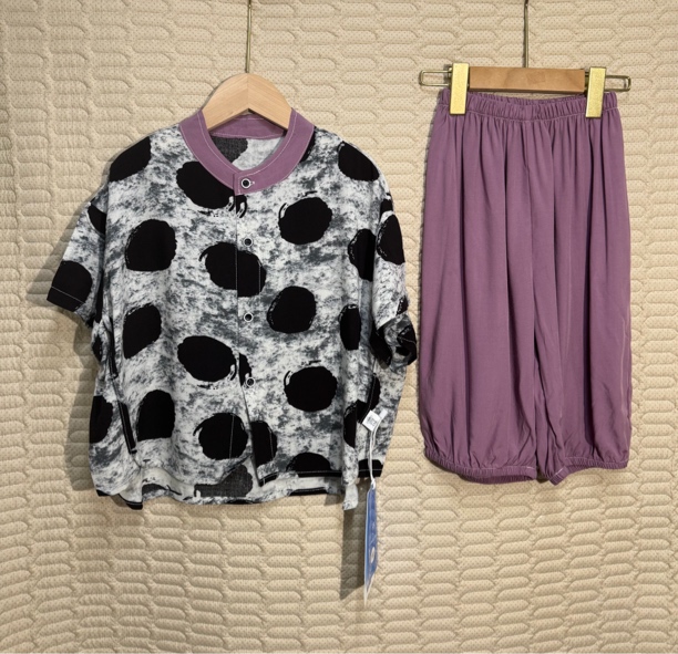 【清仓】儿童棉绸套装洋气时尚凉爽亲肤韩版套装