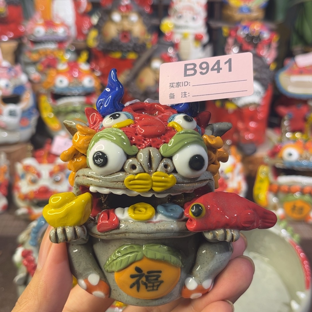 泥塑纯手工茶宠摆件