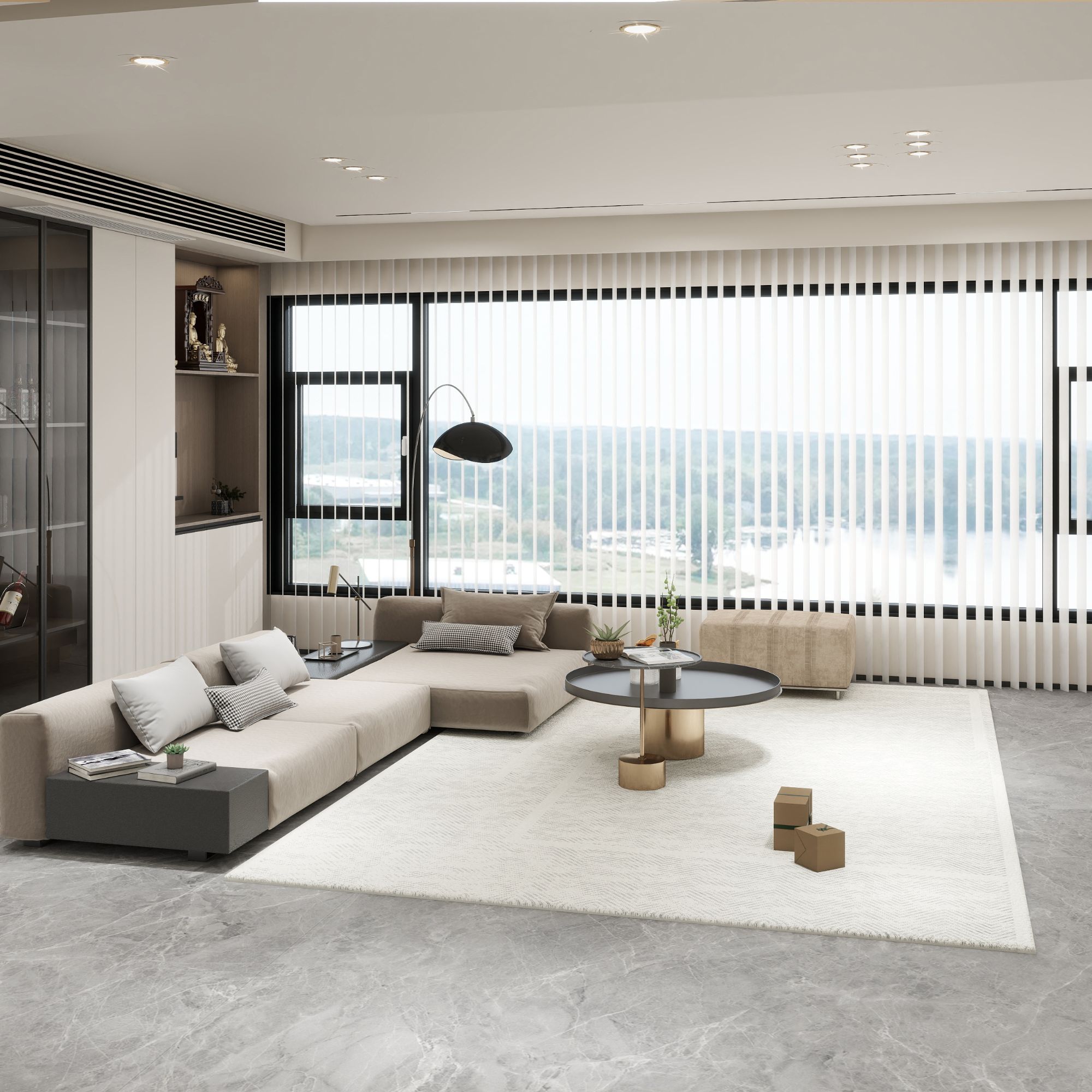 高端威尔顿机织地毯 双层纱线网红轻奢家用卧室简约加厚地毯床边