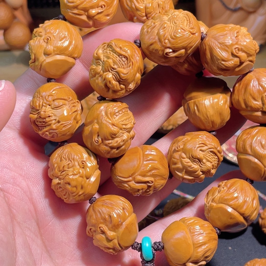 橄榄核手串/手链果王料恶僧手持