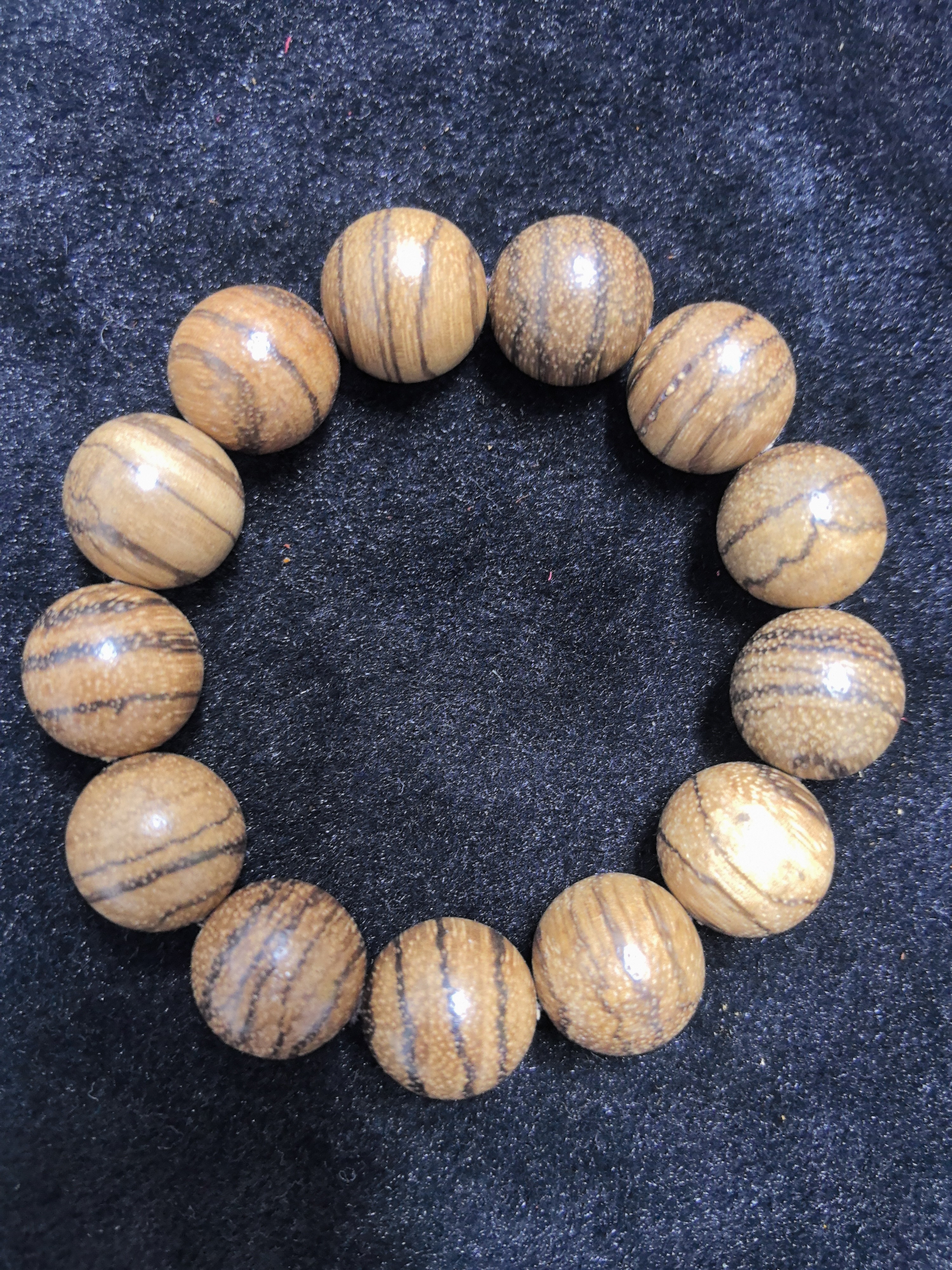 花梨虎皮纹18m手串 5304