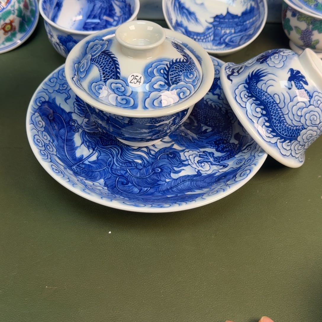 陶瓷景德镇纯手绘茶具圆圆285，286，287