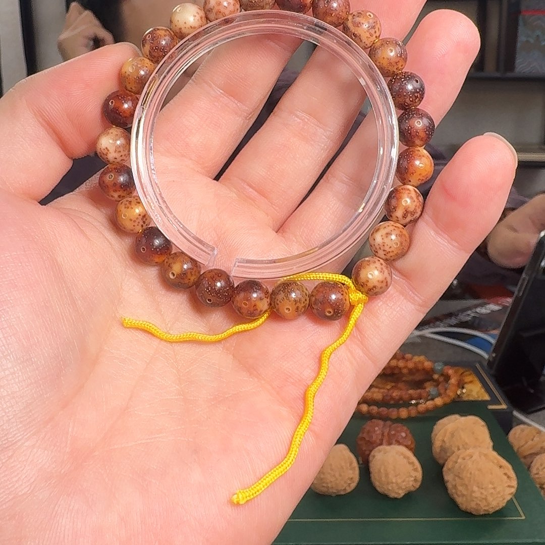 星月菩提手串Sr145星月菩提圆珠龙蛋单圈9mm左右单圈