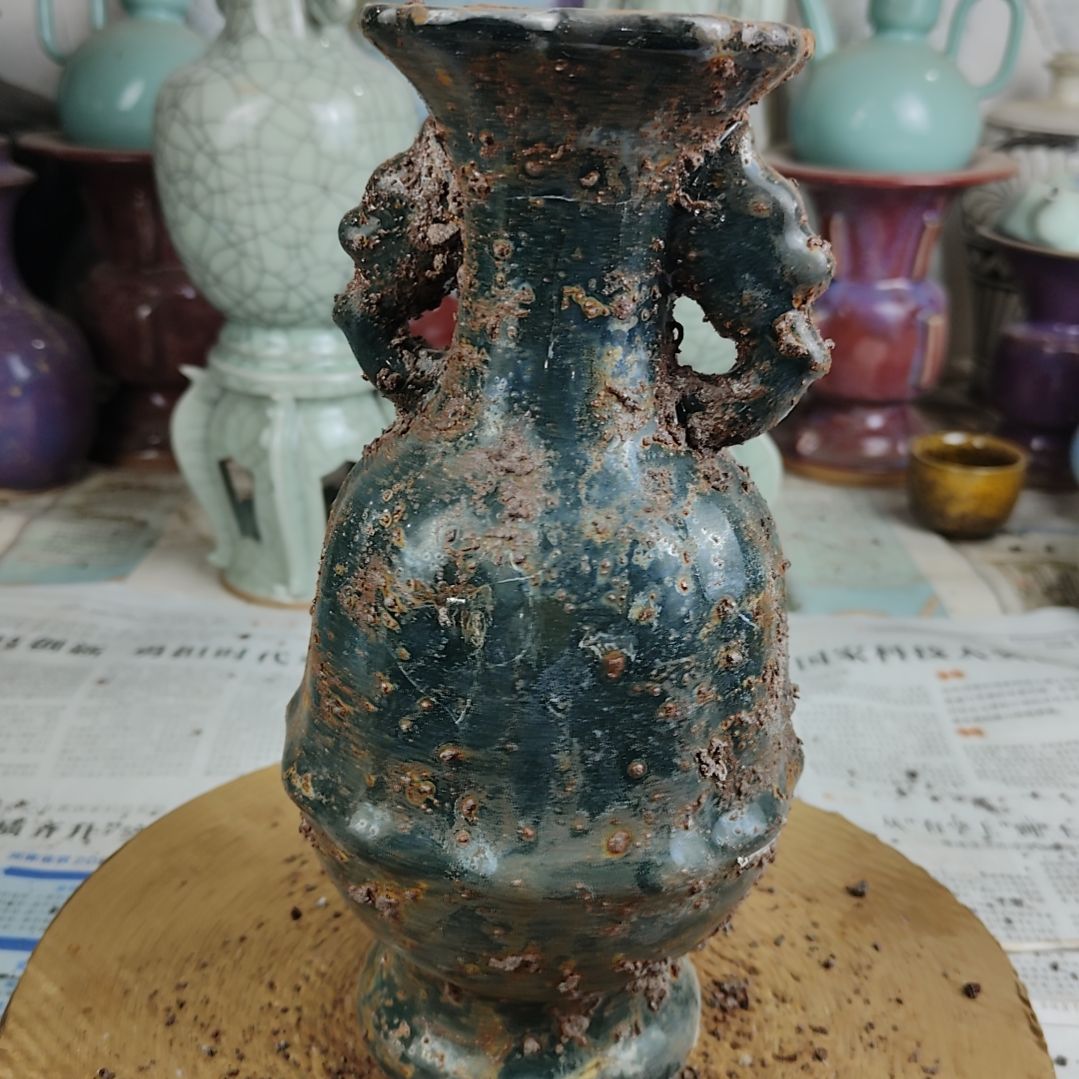 瓷片自选器型官窑生锈瓷