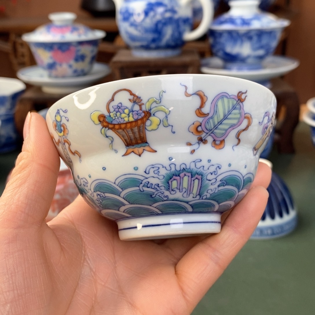 杯景德镇陶瓷手工手绘