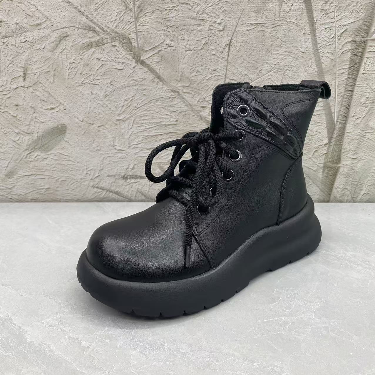 短靴女女靴子（牛皮) 7708 绒（孤品）b区36码