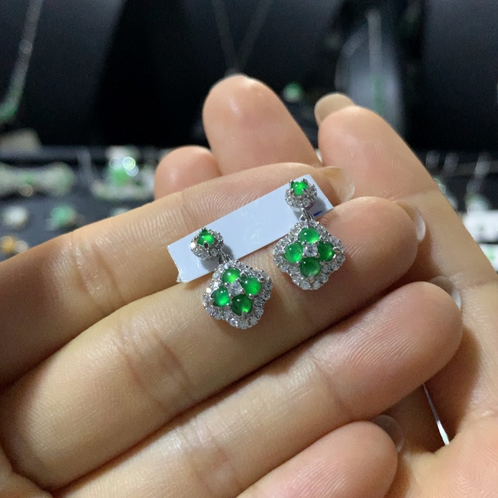 翡翠银S925镶嵌戒指