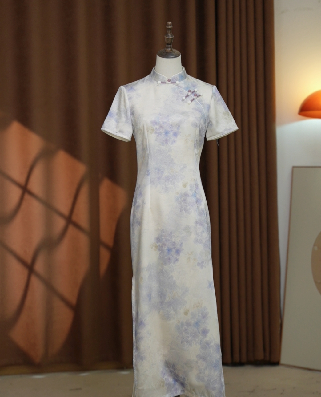 雅木  夏知  春夏气质日常优雅款旗袍(衣长115左右）