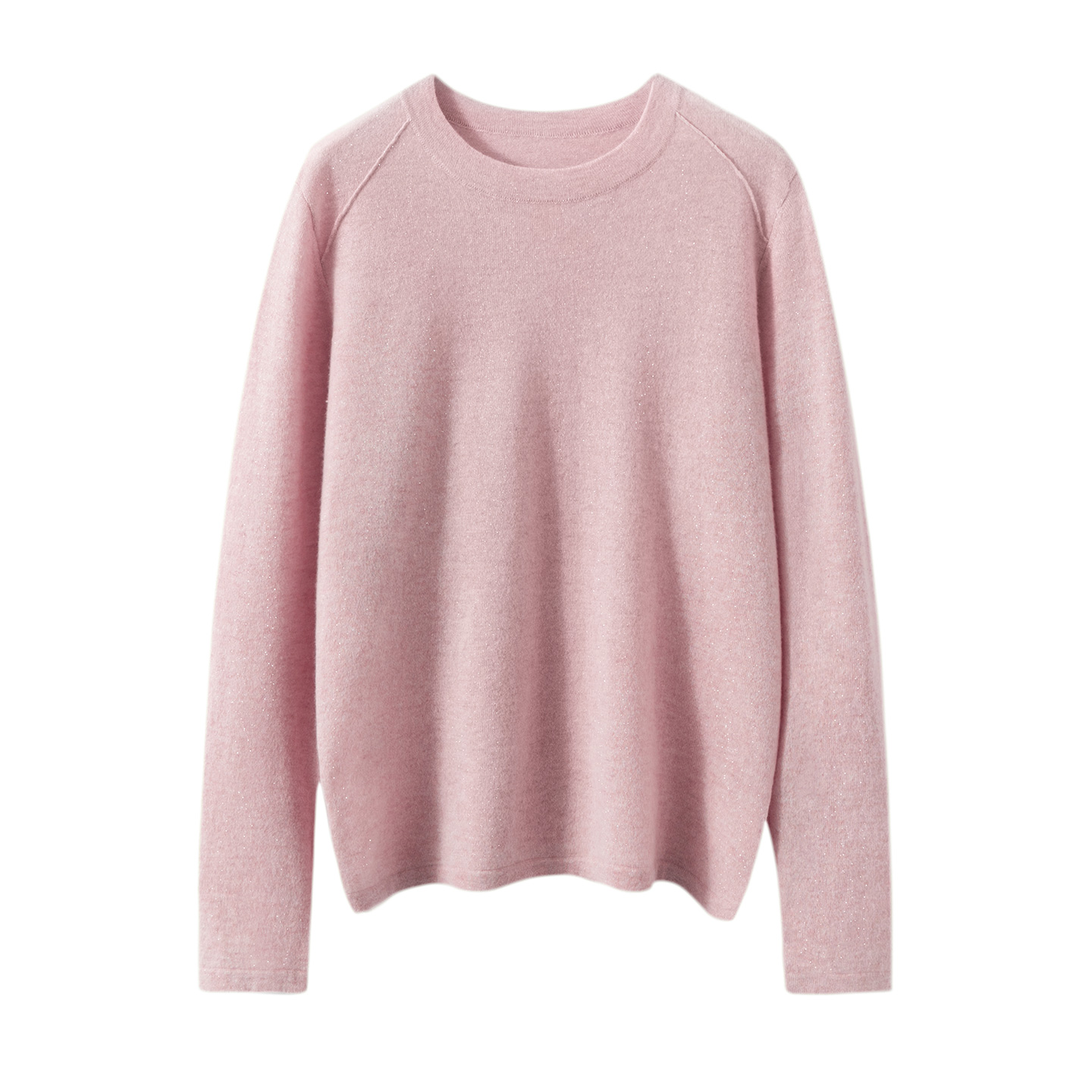 【小山羊绒】48支半精纺圆领鎏金纱打底衫羊绒衫