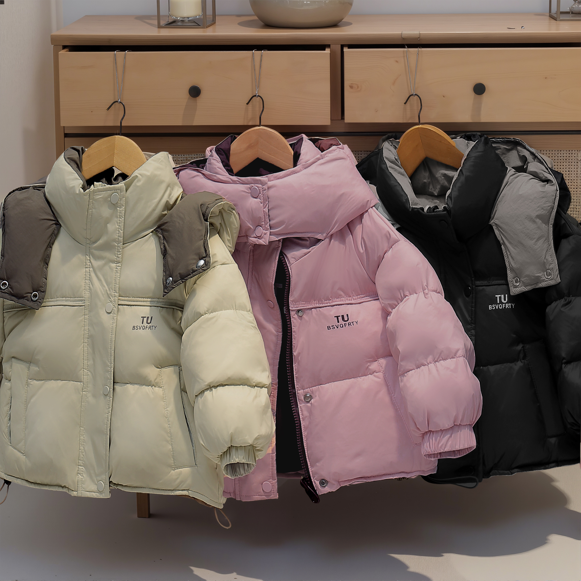 【双面可穿】2025新款韩版儿童羽绒服女童男童加厚免洗保暖冬外套z